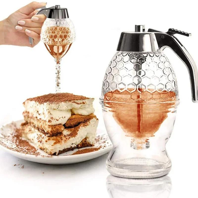 Stylish Honey Dispenser with Drip-Free Technology – AmberDrop