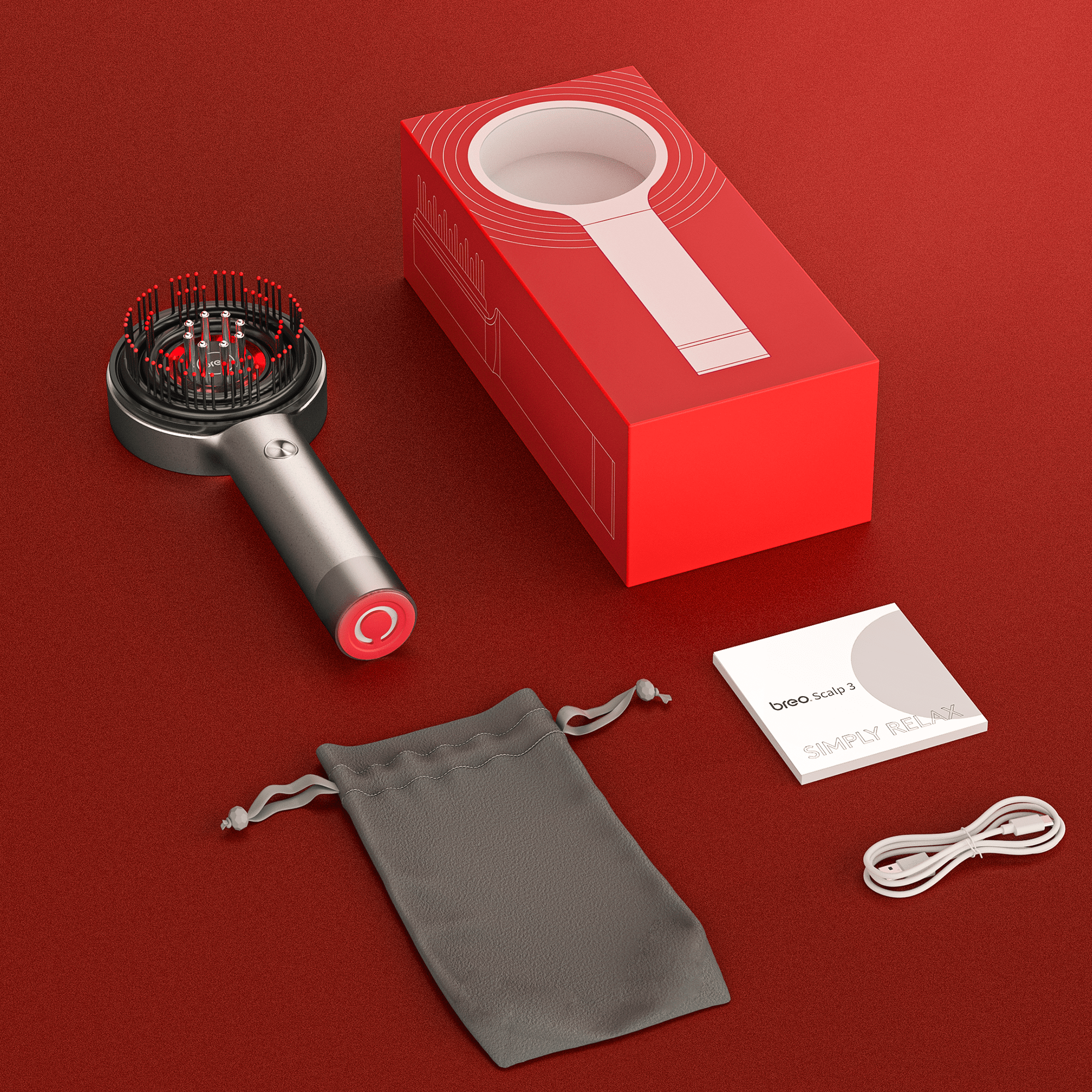 Scalp Massager Brush - Stress Relieving