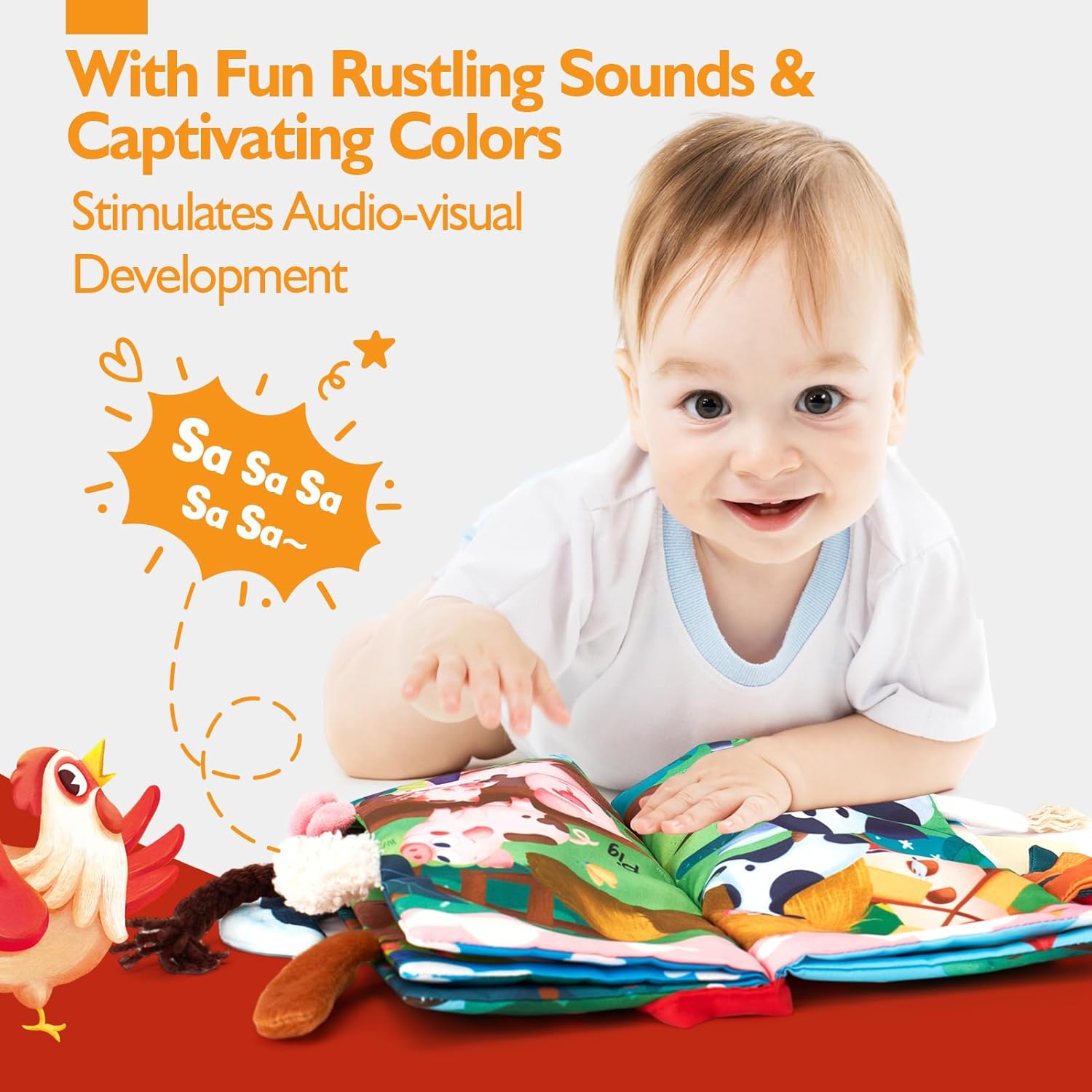 Sensory Book - High Contrast Baby Toy 6-12 Months