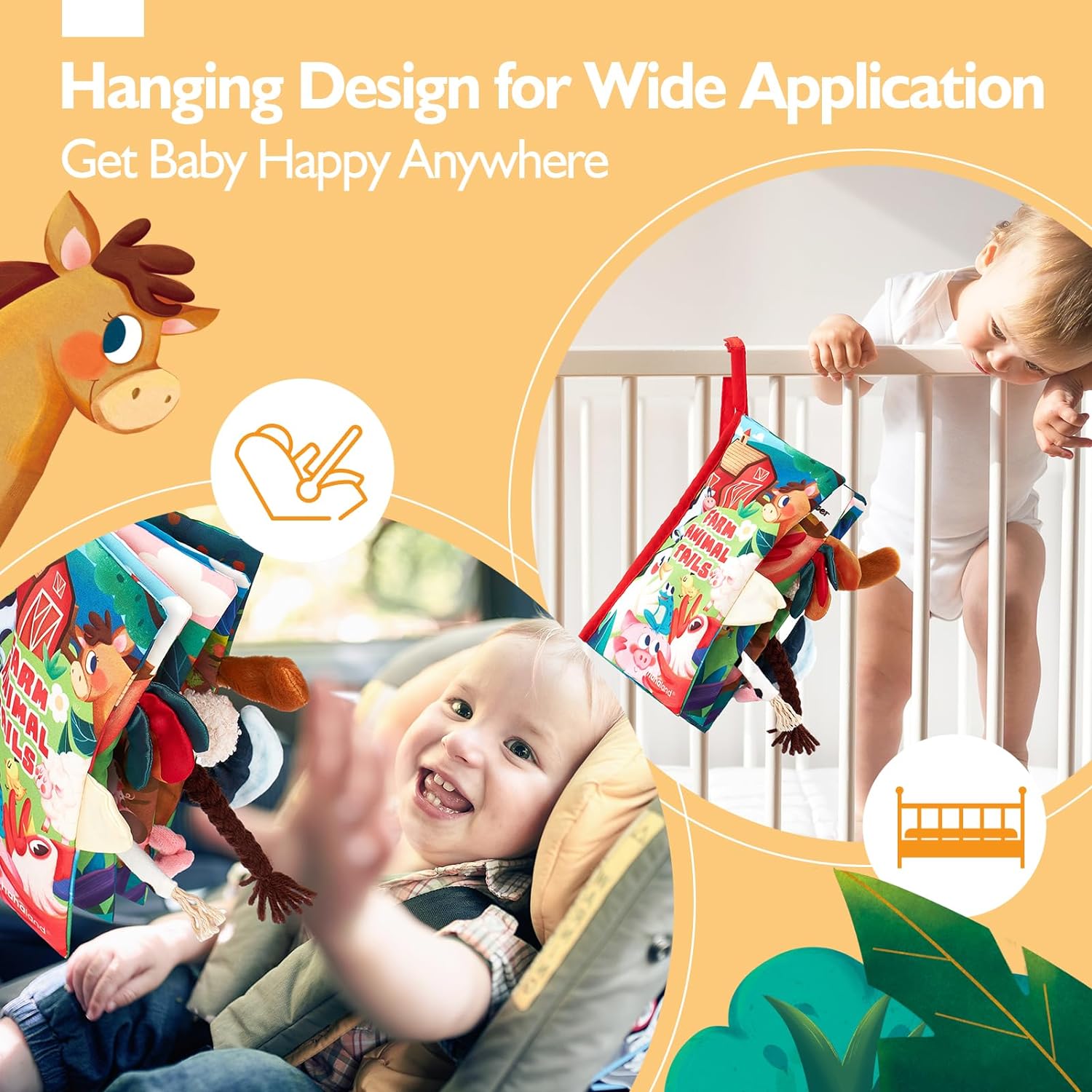 Sensory Book - High Contrast Baby Toy 6-12 Months