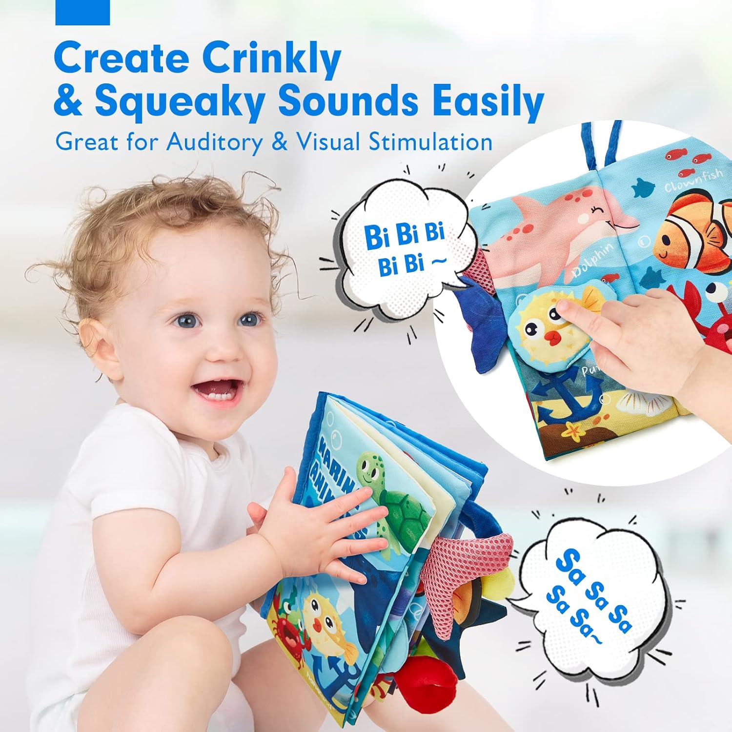 Sensory Book - High Contrast Baby Toy 6-12 Months