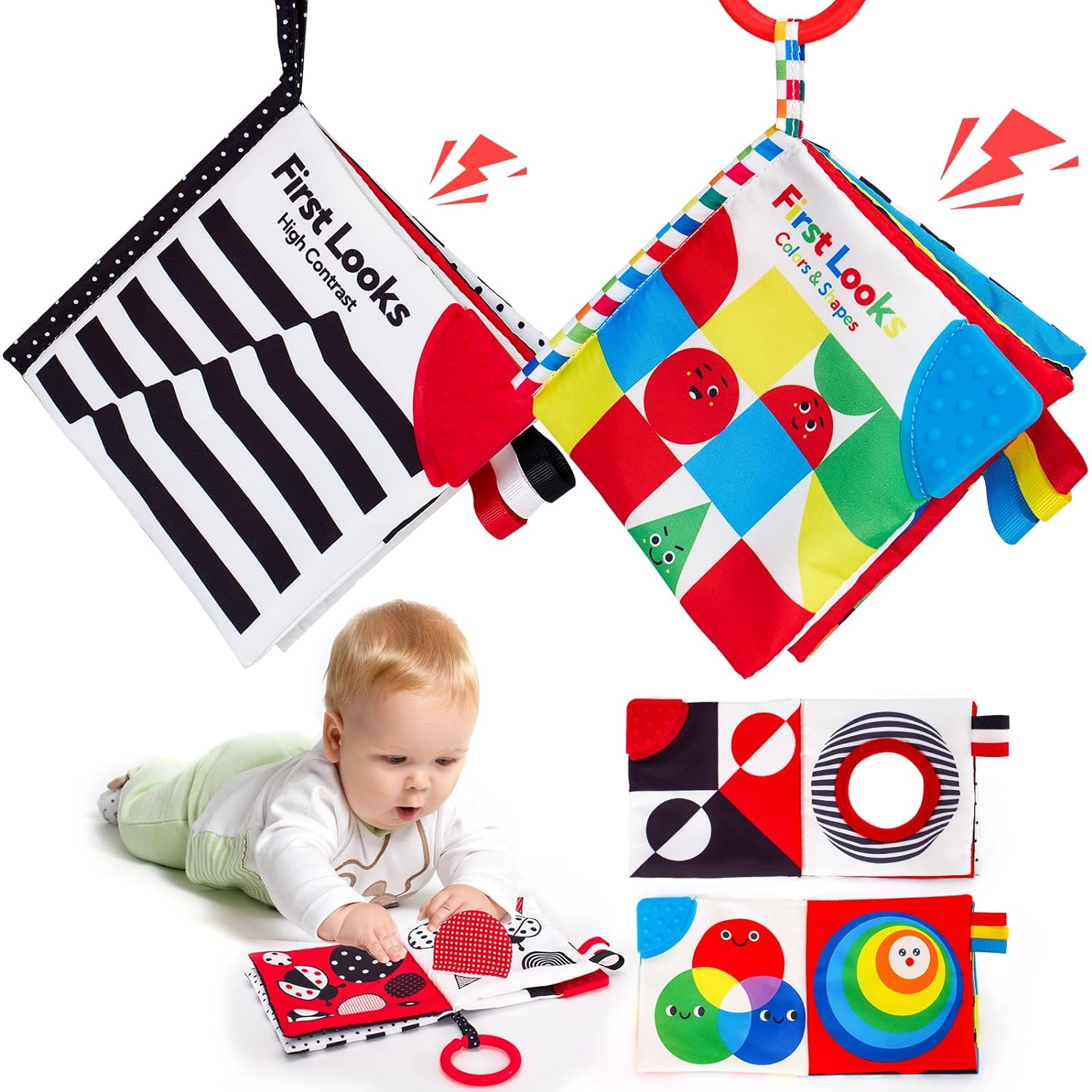 Sensory Book - High Contrast Baby Toy 6-12 Months