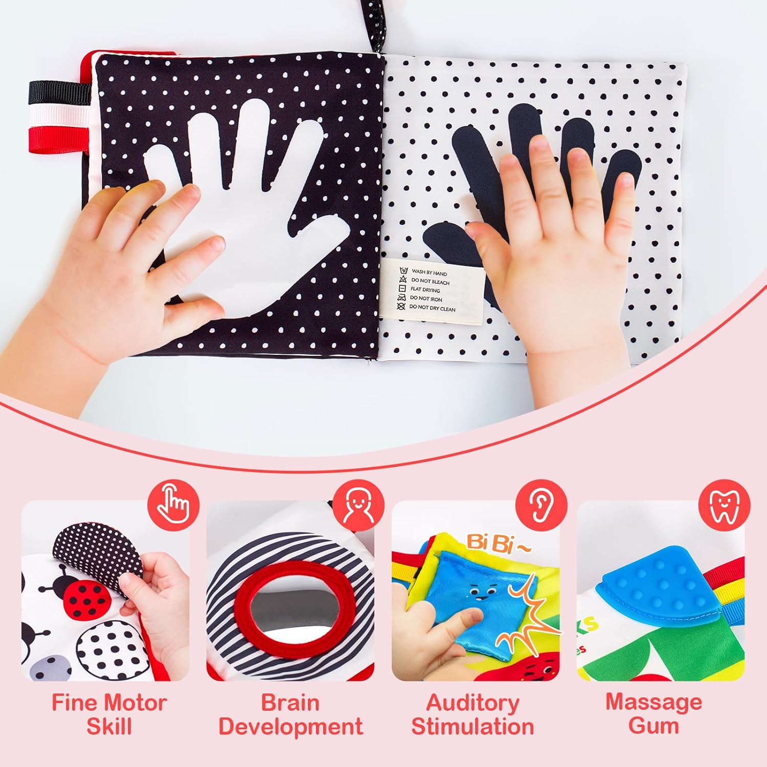 Sensory Book - High Contrast Baby Toy 6-12 Months