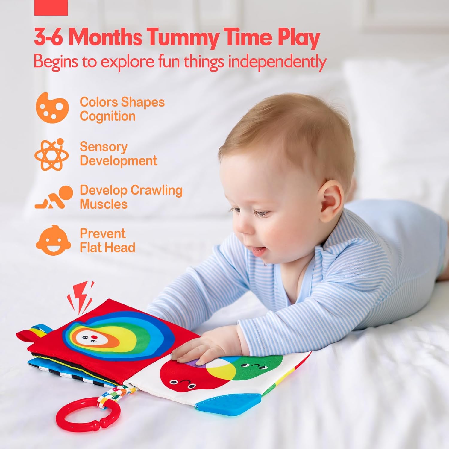 Sensory Book - High Contrast Baby Toy 6-12 Months