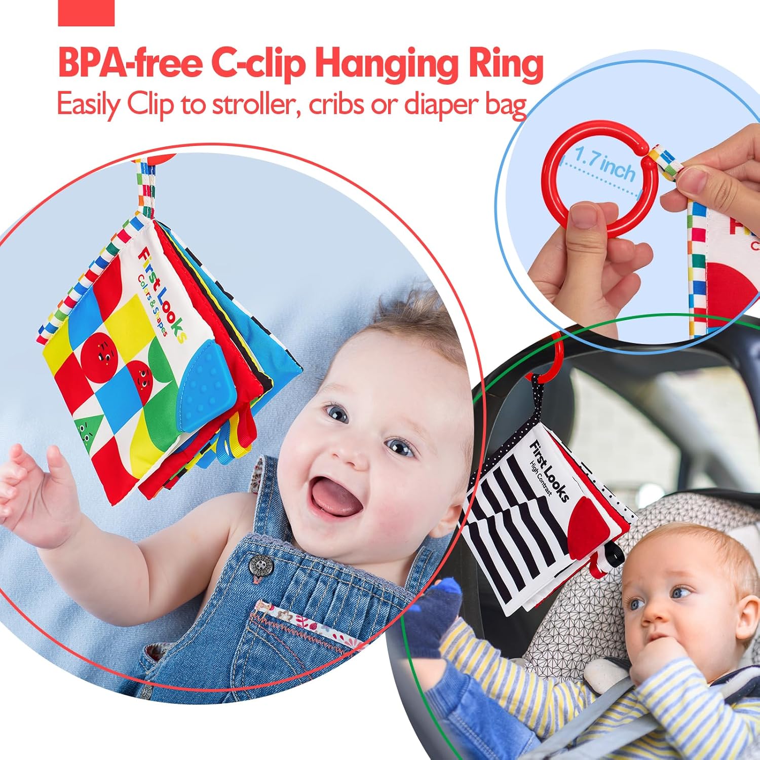 Sensory Book - High Contrast Baby Toy 6-12 Months