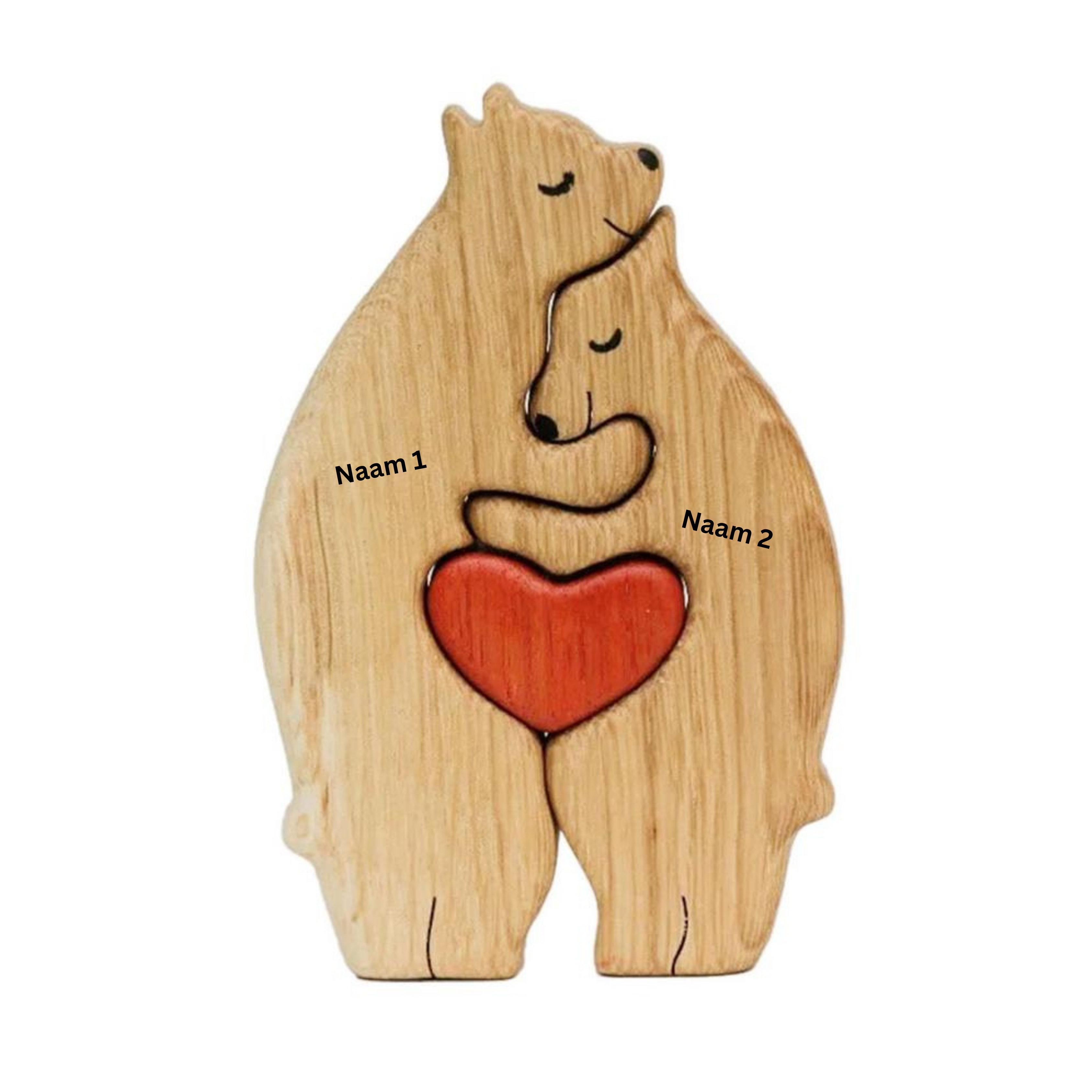 Wooden Bear Family Decor | Customisable & Unique