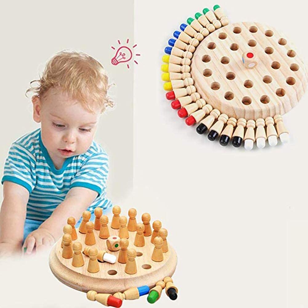 Memory Match Game - Educational & Sustainable Wooden Toy