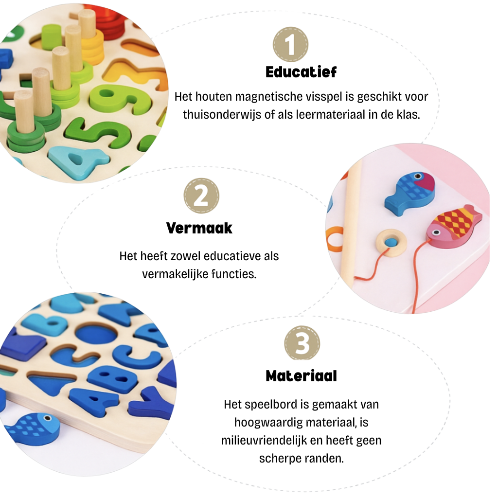 Montessori Wooden Play Board | Develop Skills for Baby & Toddler