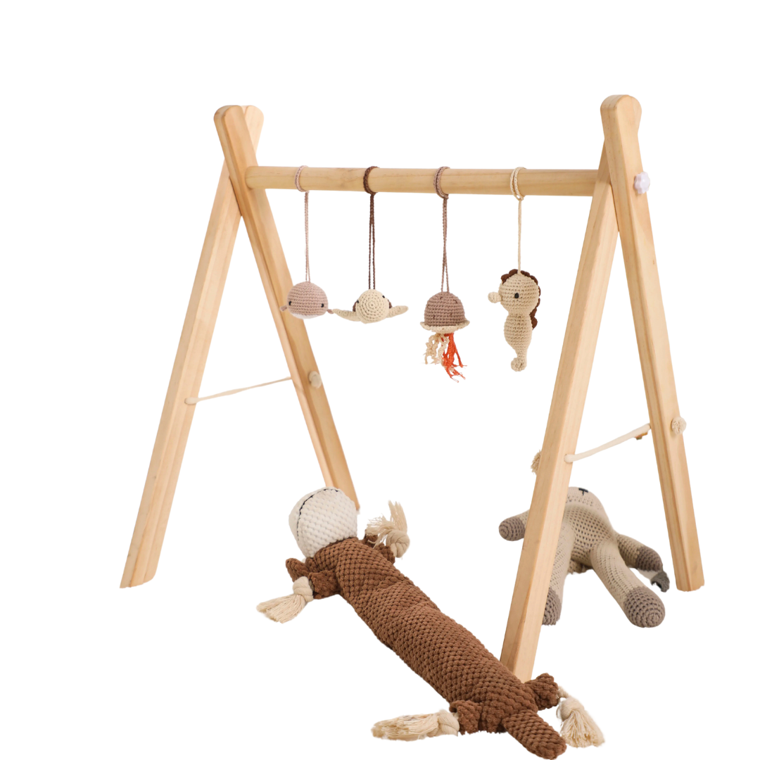 Wooden Play Gym - Educational Baby Toy | Eco-Friendly