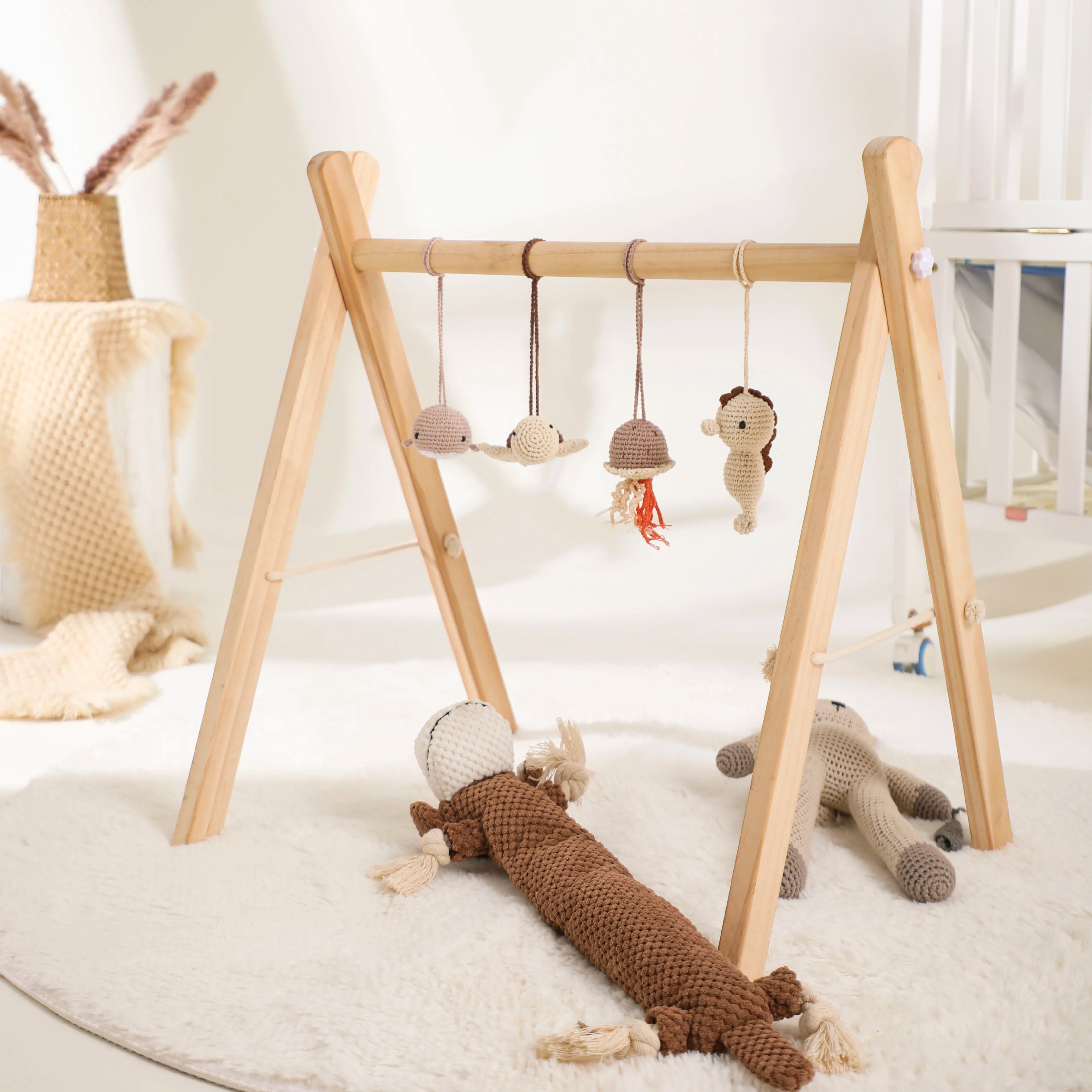 Wooden Play Gym - Educational Baby Toy | Eco-Friendly