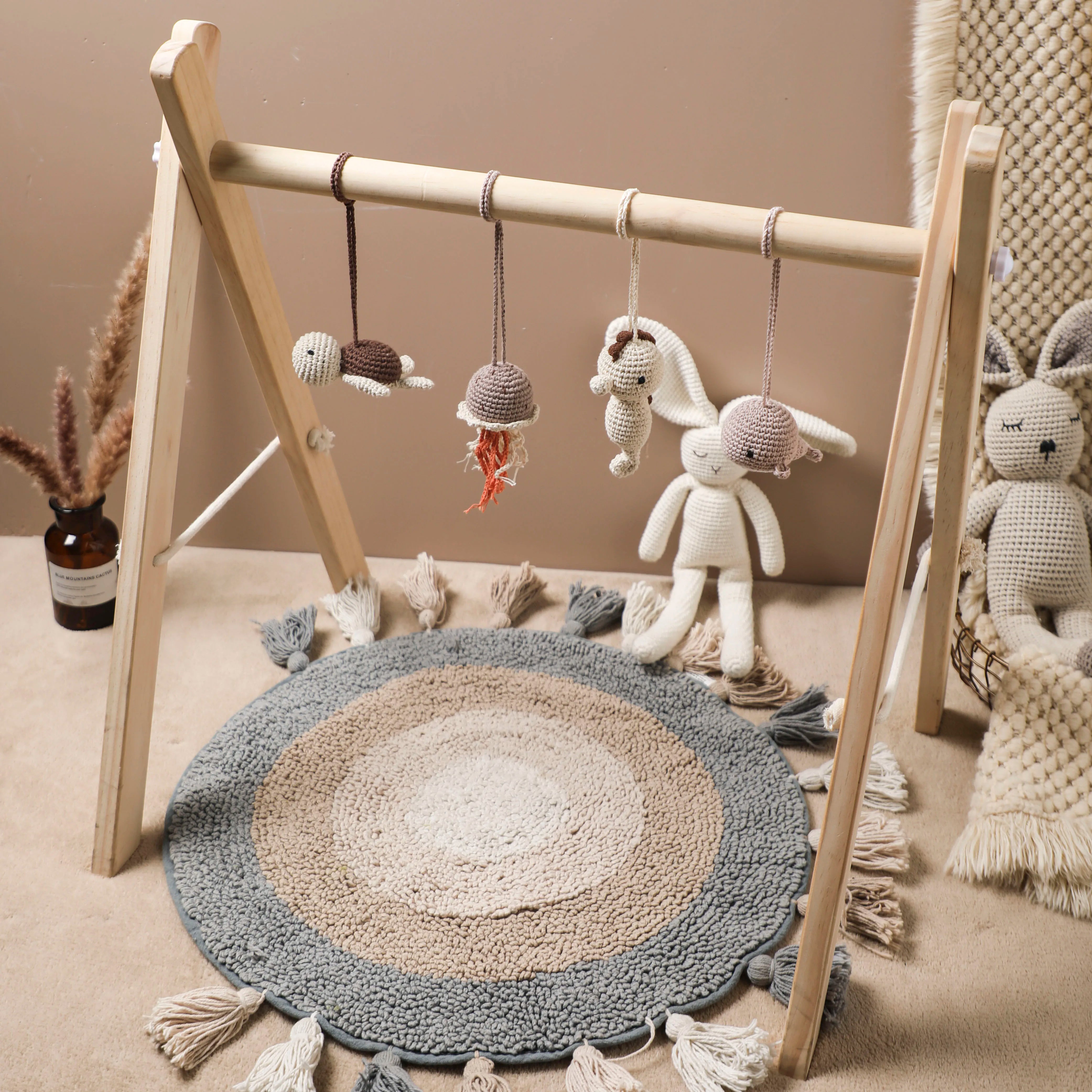 Wooden Play Gym - Educational Baby Toy | Eco-Friendly