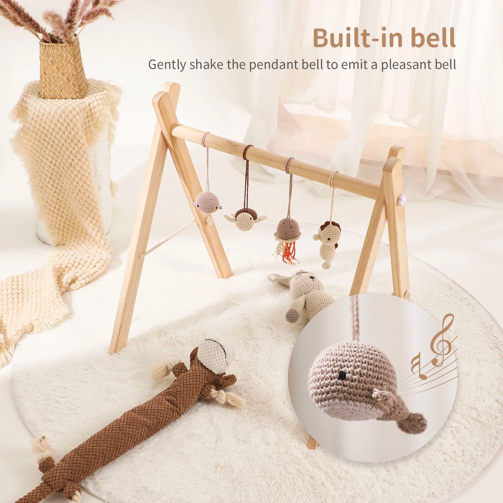 Wooden Play Gym - Educational Baby Toy | Eco-Friendly