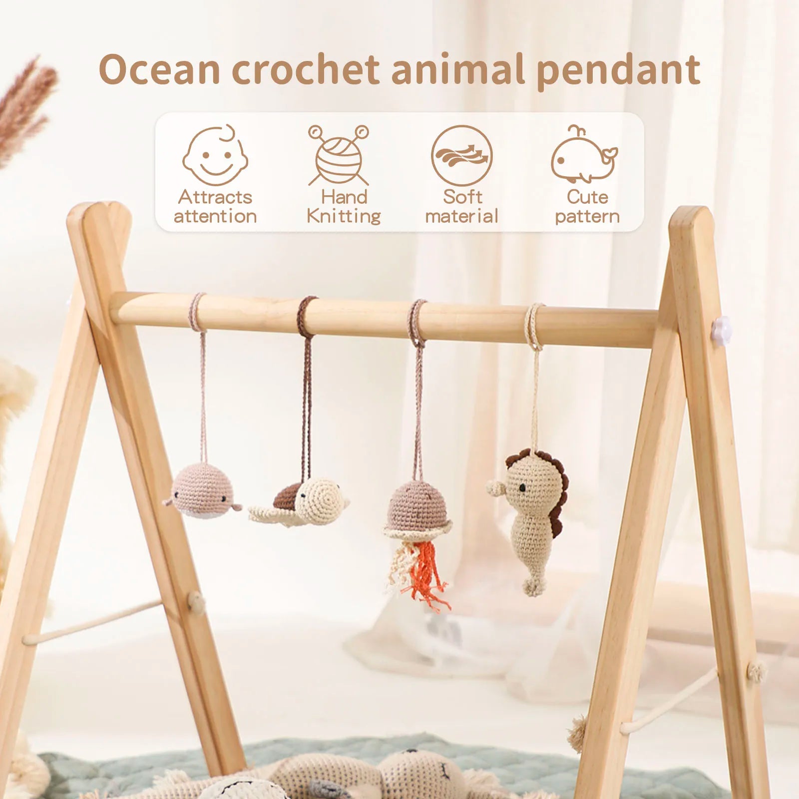 Wooden Play Gym - Educational Baby Toy | Eco-Friendly