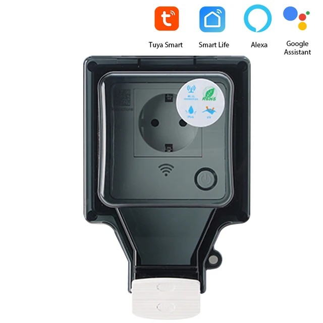 Smart WiFi Outdoor Socket with IP66 Waterproofing - Voltura