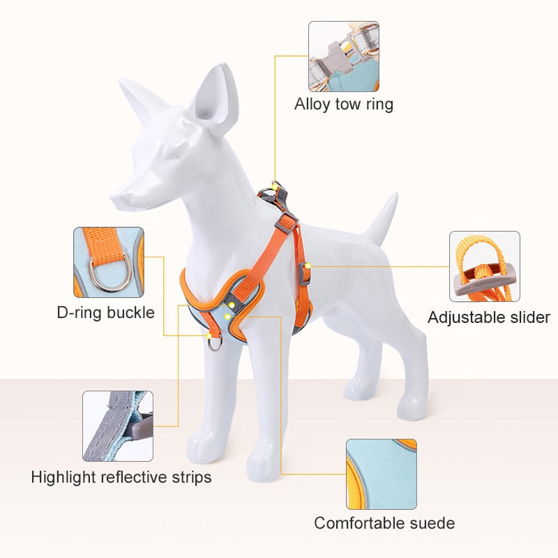 Reflective Puppy Harness - BrightPaw
