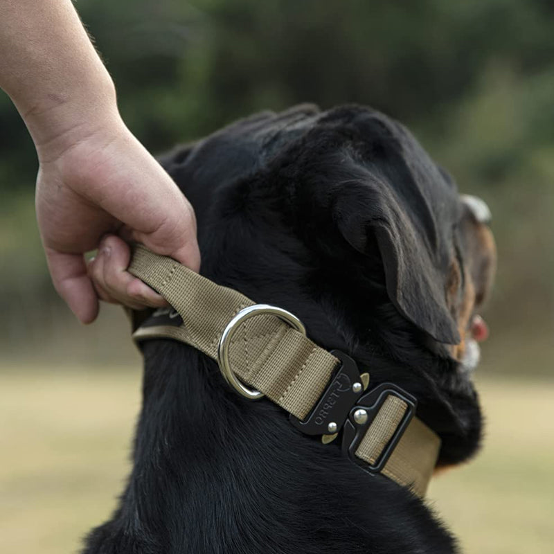 Tactical Dog Collar with Handle - PowerGrip