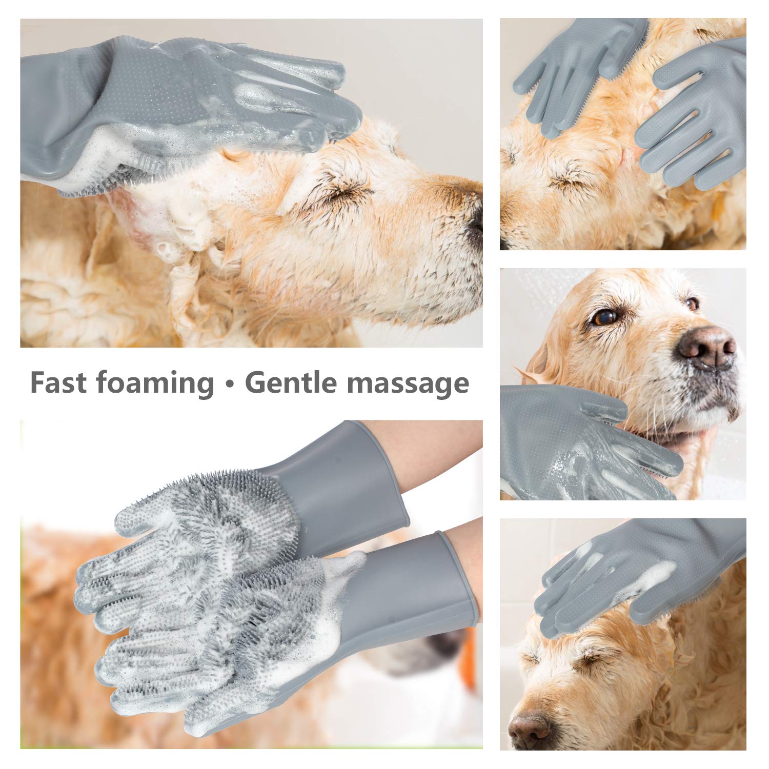 Efficient Pet Grooming Glove – For Tangle-Free Fur!