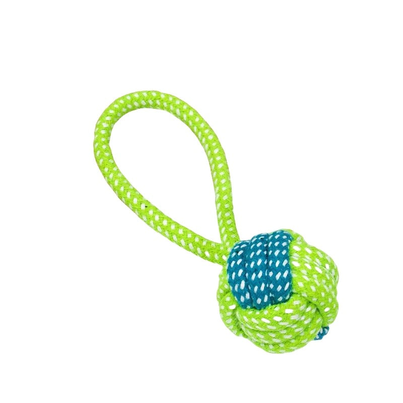 Dog Toy - Tug & Play Rope Ball