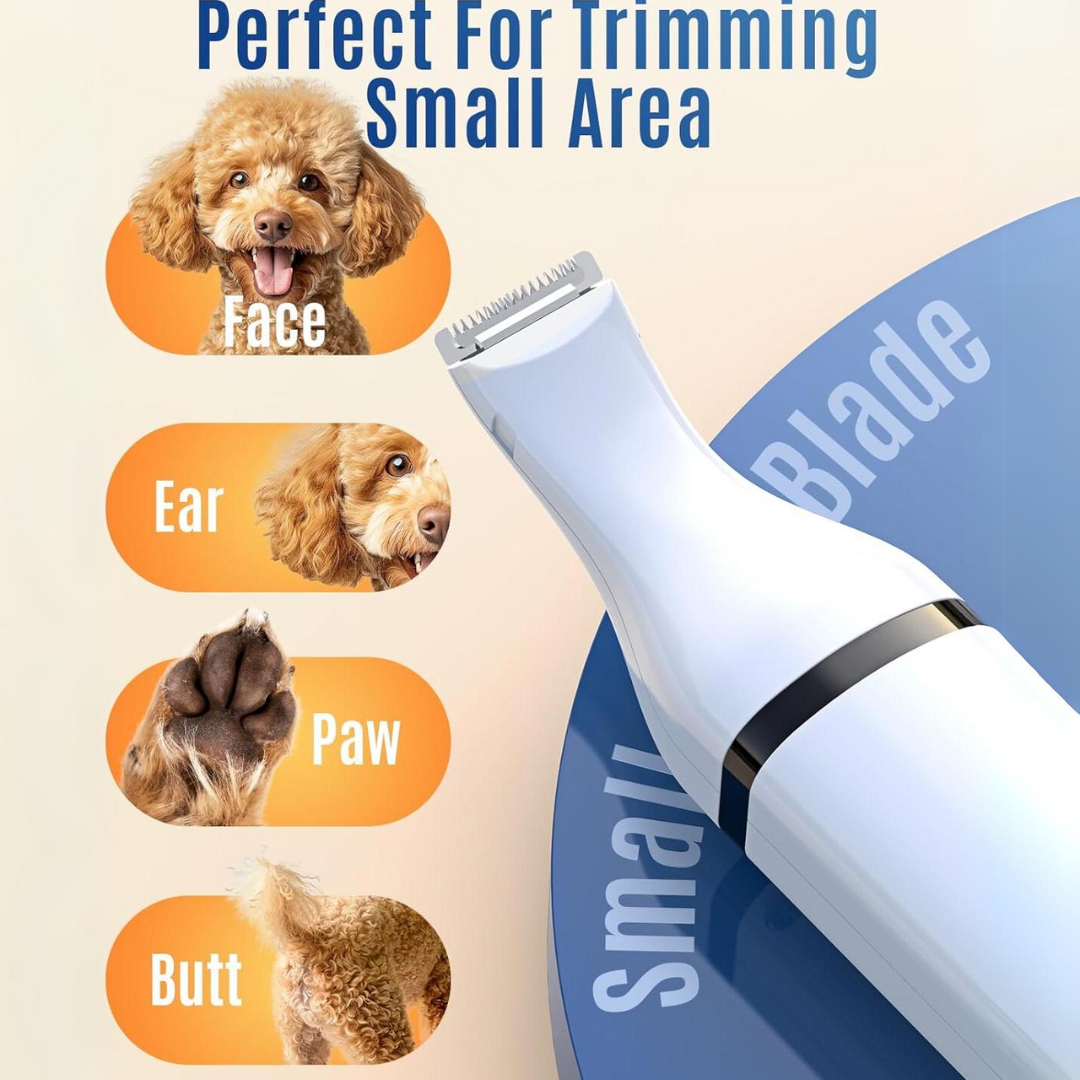 Pet Hair Clipper with Double Blades - Quiet & Cordless Grooming Tool
