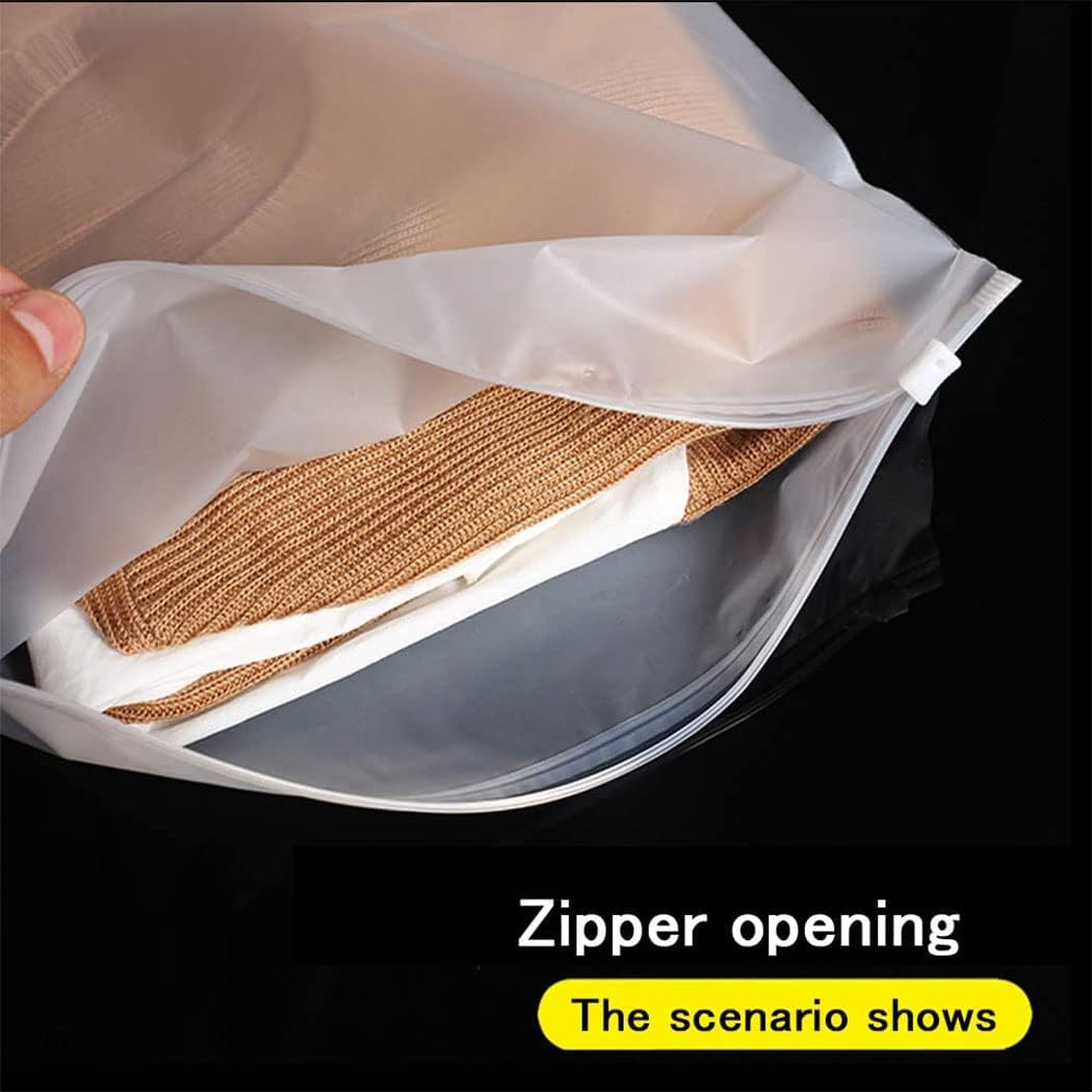 Reusable Frosted Zip Bags – 40-Pack Clothing Storage Bags with Ventilation Holes (Buy 1, Get 1 FREE)