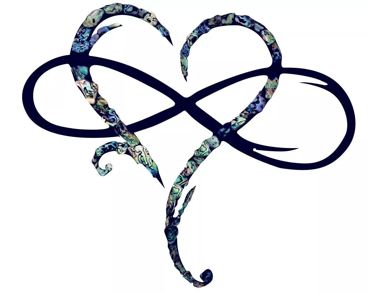 Tiberius Iron Wall Decoration - Infinity Heart Design
