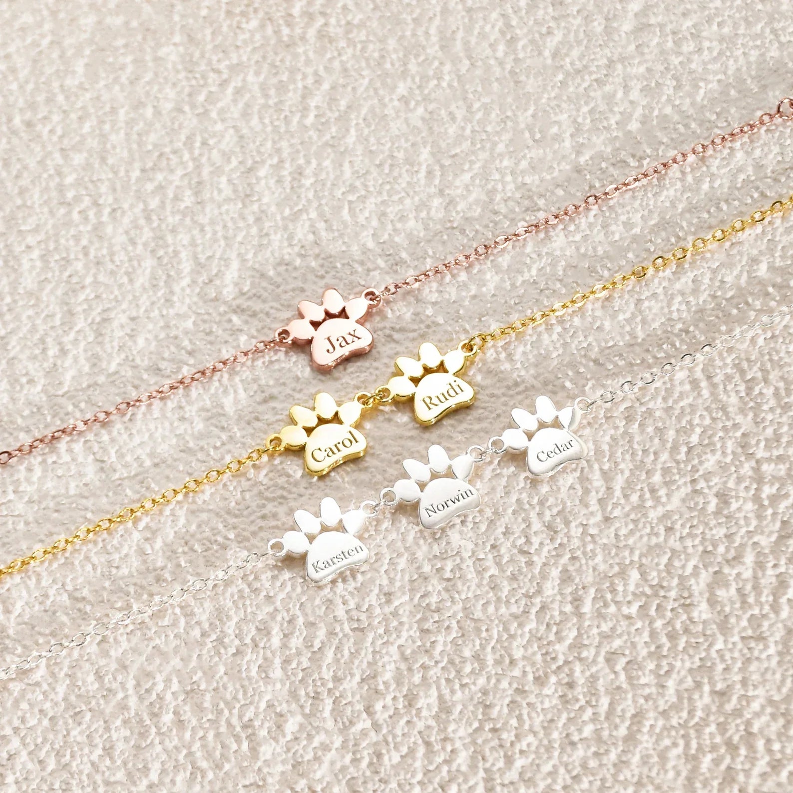 PetAmour Signature Bracelet | Customizable pet jewelry with engraved names