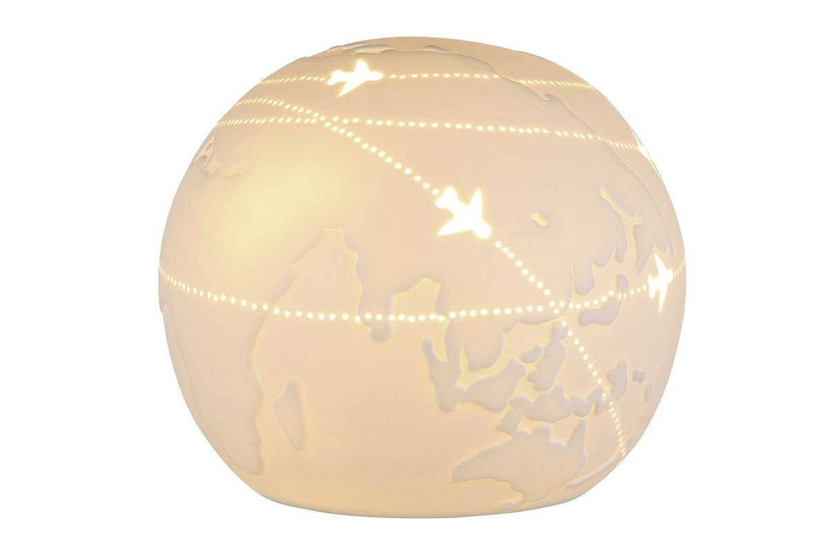 Globetrotter Porcelain Lamp – Stylish Lighting with a Global Touch