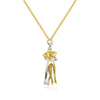 SoulGlow Hug Pendant Necklace | Hypoallergenic Adjustable Necklace for Loved Ones