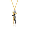 SoulGlow Hug Pendant Necklace | Hypoallergenic Adjustable Necklace for Loved Ones