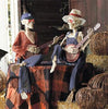 Hauntique Animated Skeleton Duo | Sound-activated Halloween decoration with music and lights