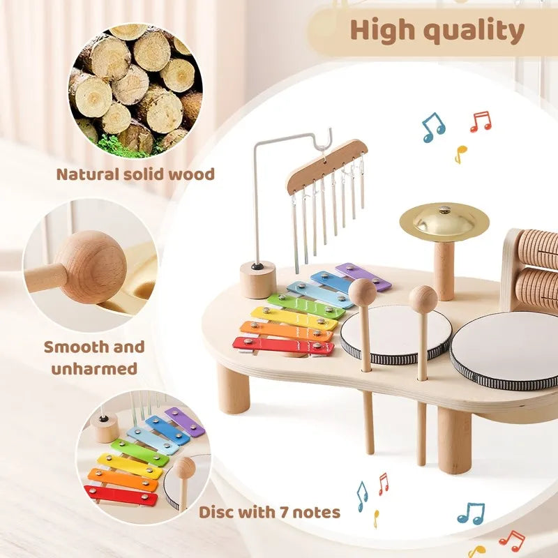 Creative Wooden Toy Music Station – MelodyMaker