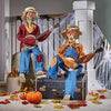 Hauntique Animated Skeleton Duo | Sound-activated Halloween decoration with music and lights