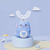 U-shaped Children's Toothbrush with Sonic Cleaning and Silicone Attachment
