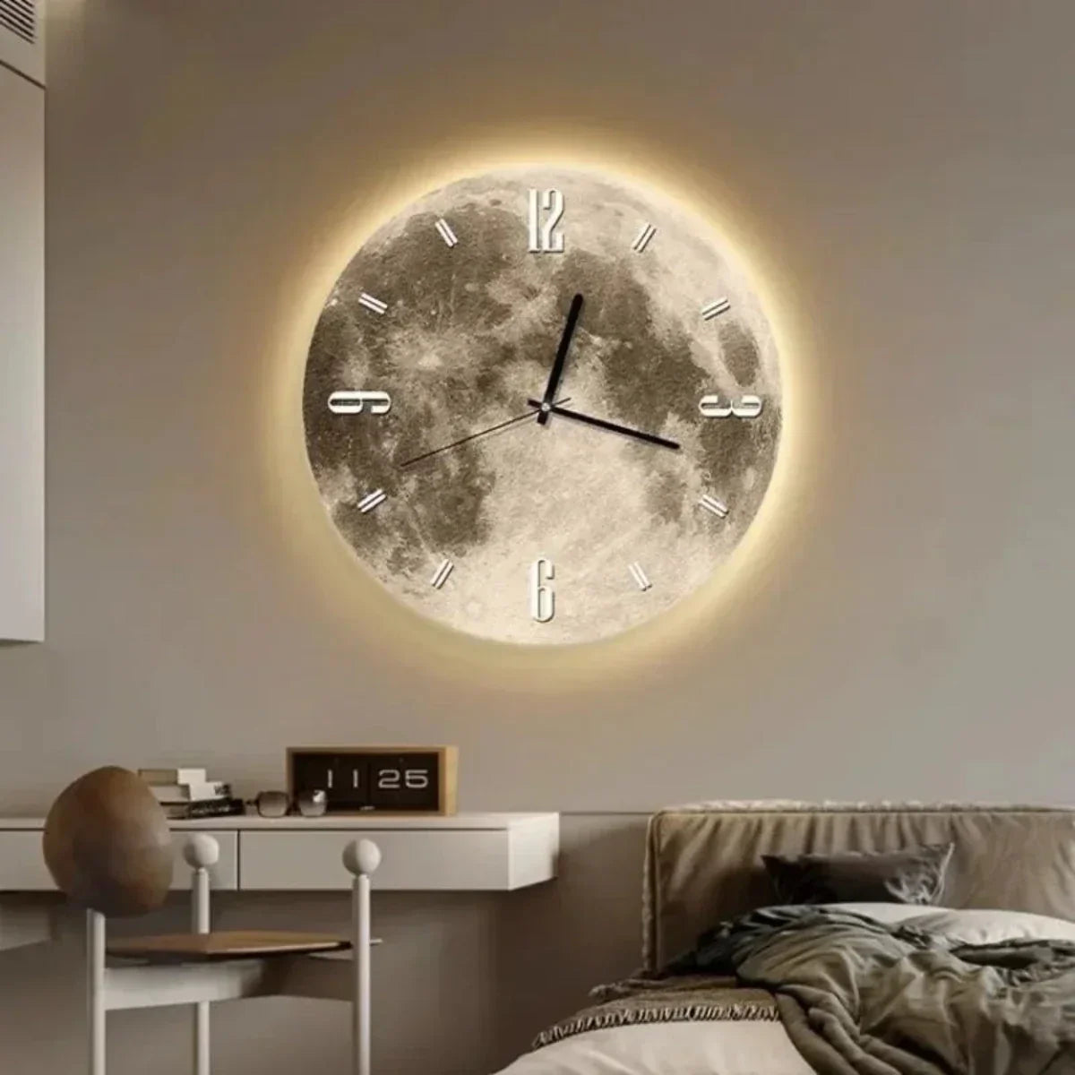Moon Wall Clock Sep