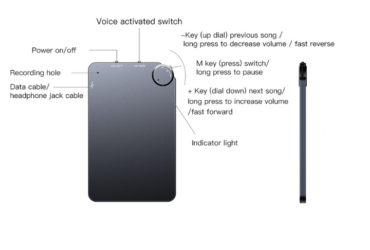 Mini Voice-Activated Recorder - EchoNote