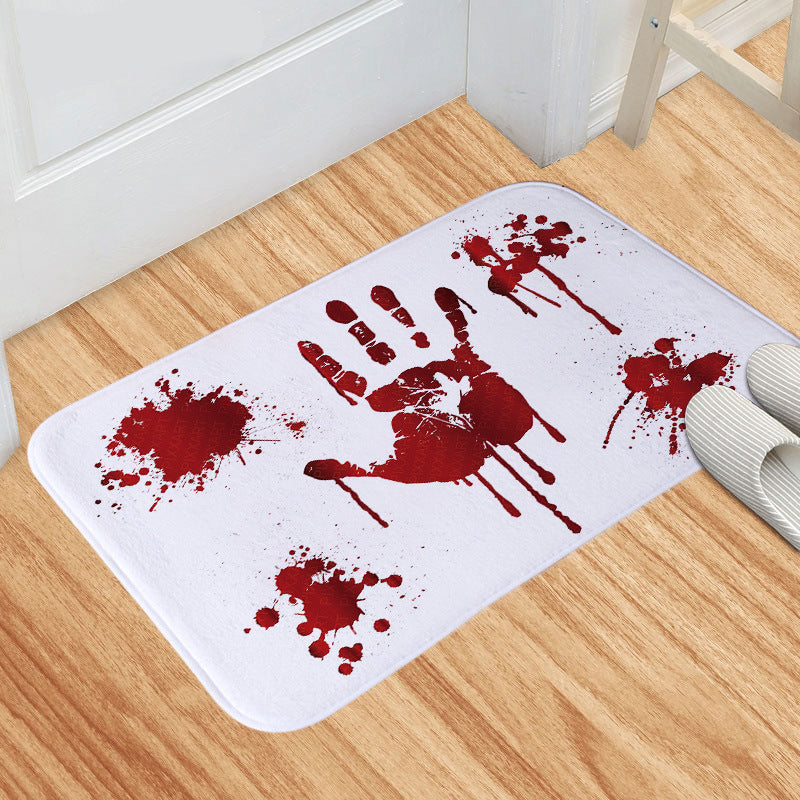 Bloody Footsteps Bath Mat – Magical Horror Style