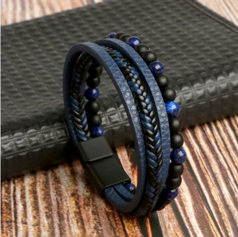 Ravi Leather Bracelet - For a Bold and Stylish Look
