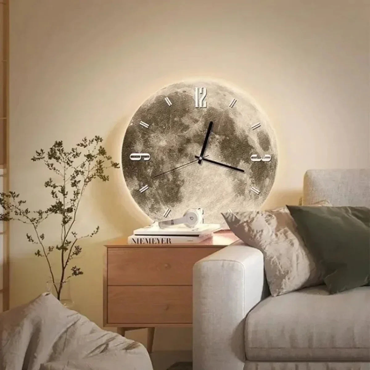 Moon Wall Clock Sep