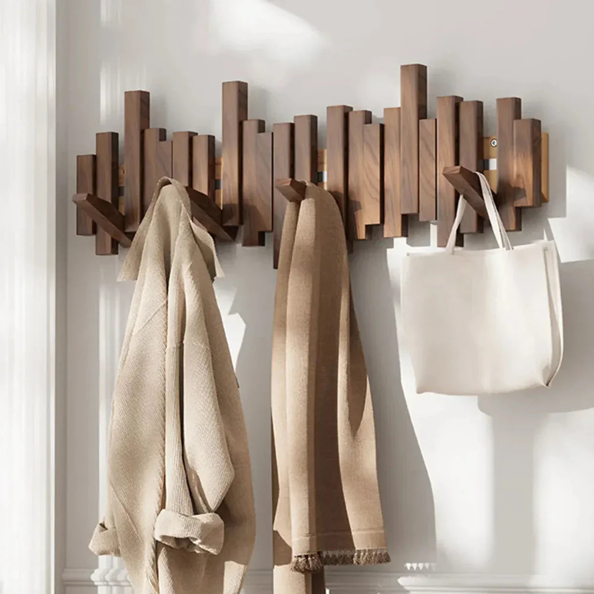 Piano Coat Rack | Walnut or Beech Wood