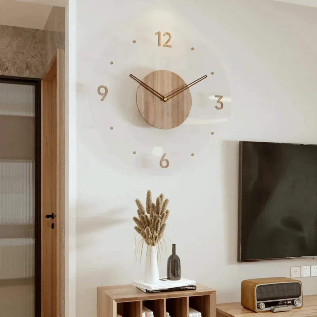 Nordic Glass Wall Clock Yara