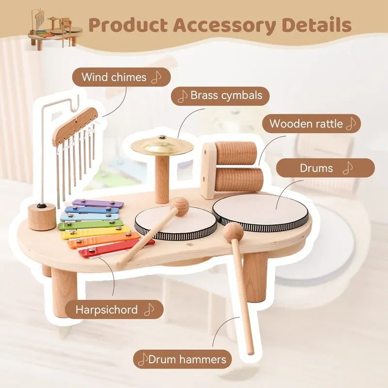 Creative Wooden Toy Music Station – MelodyMaker