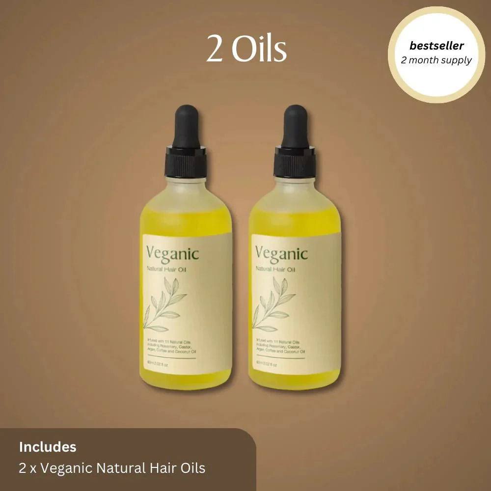 Veganic - Natural Hair Growth Oil 2 pieces