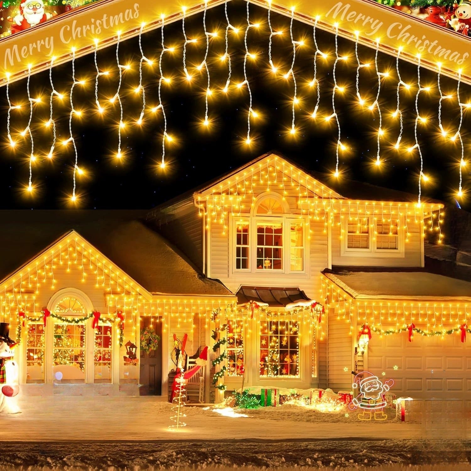 Magical LED Light Curtains | Festive Decoration | Indoor and Outdoor