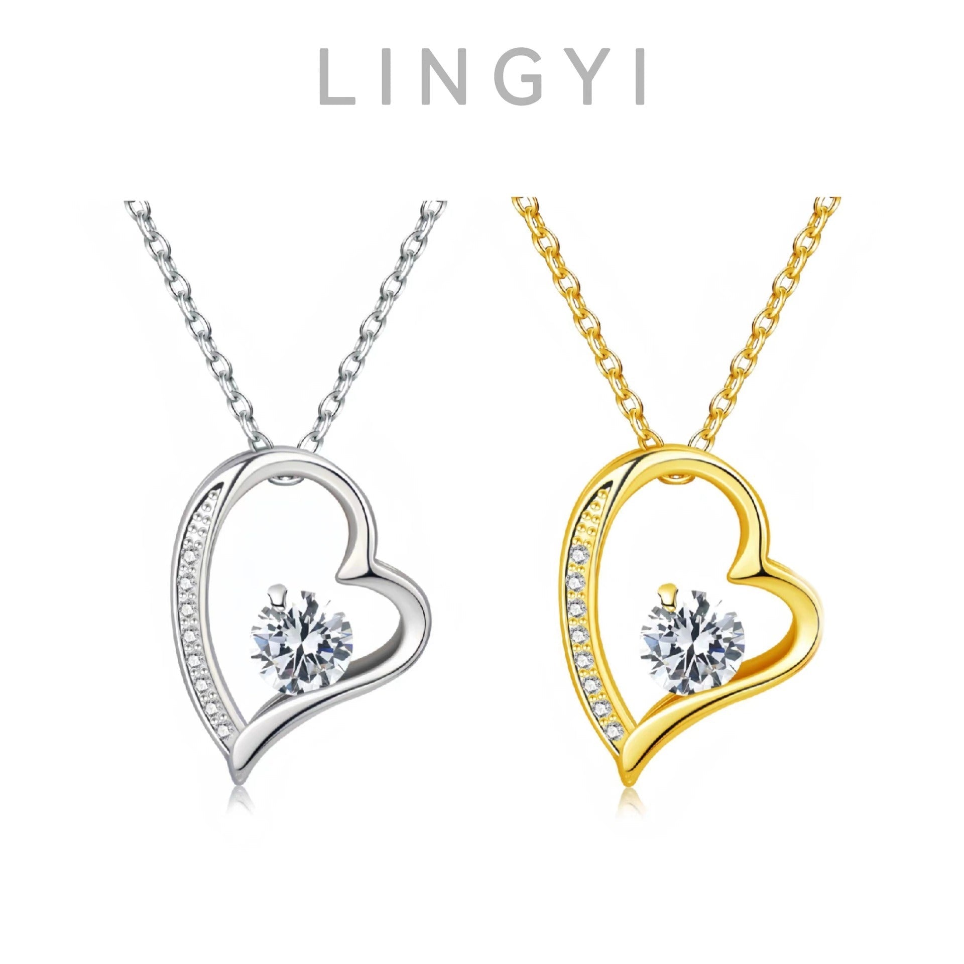 TimelessLove Necklace | Heart Shape | Elegant Zirconia Design