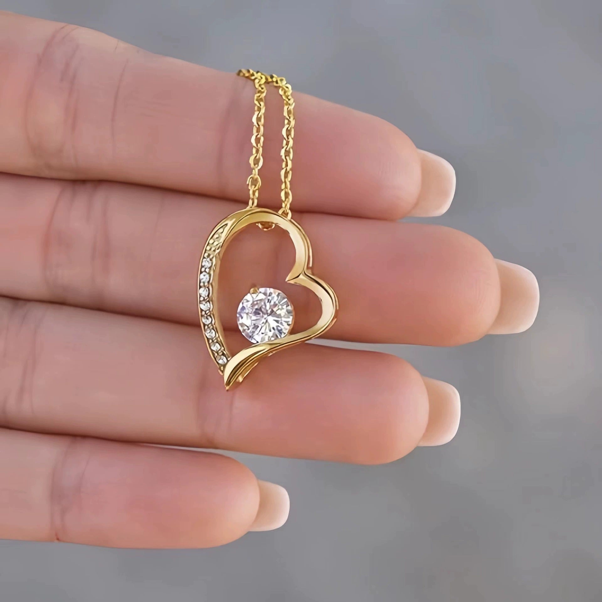 TimelessLove Necklace | Heart Shape | Elegant Zirconia Design