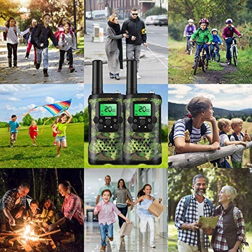 Walkie Talkies for Kids | 22 Channels | 5 km Range | Green Camo