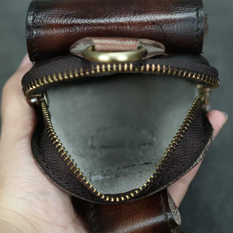 Stylish Leather Hip Bag for Men