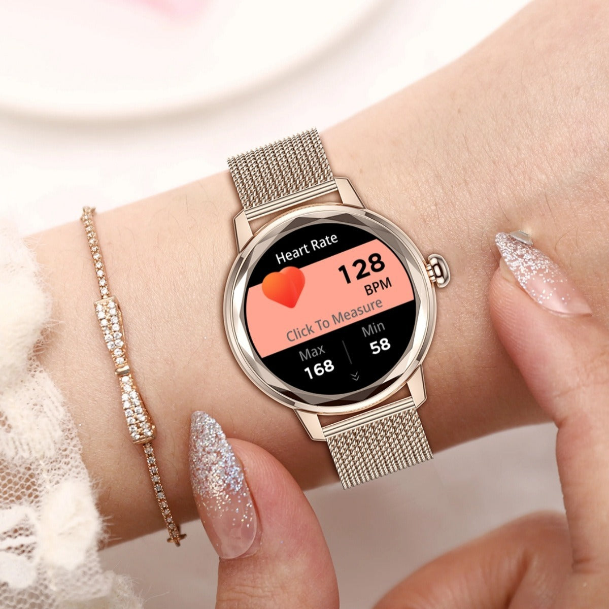 Luxe Galaxy Smartwatch for Women - Stylish Functionality