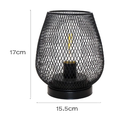 RusticMesh Table Lamp Set – Industrial Style and Atmospheric Lighting