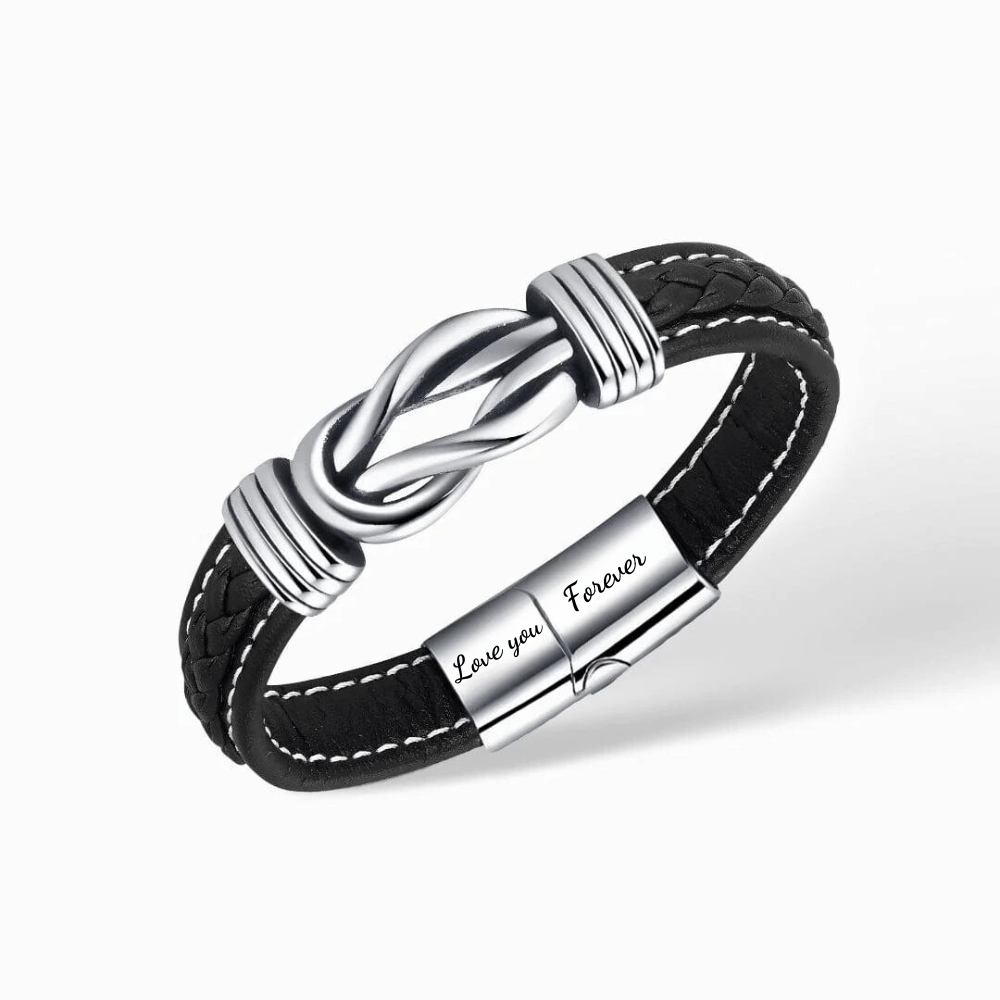 Infinity Leather Bracelet - Connecting Gift